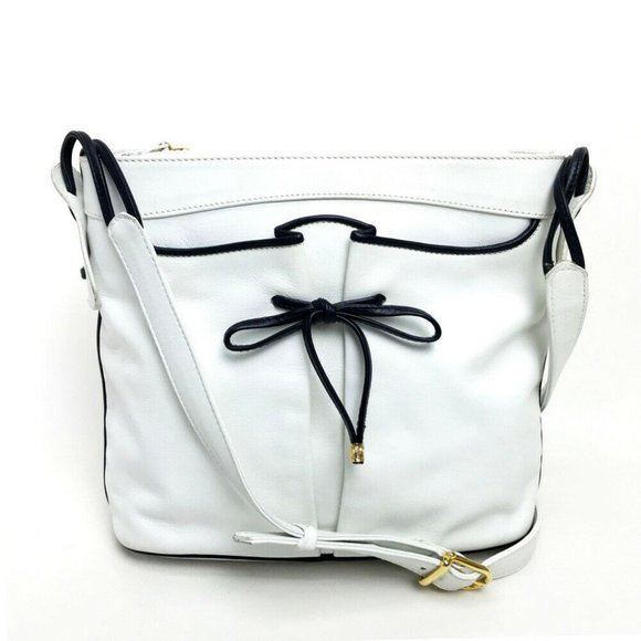 Authentic CELINE Ribbon motif Shoulder Bag Leather - Picture 1 of 11